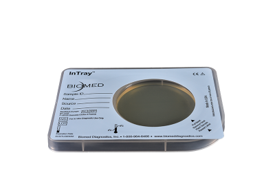 Biomed InTray COLOREX Listeria cultured media for Listeria monocytogenes diagnostics